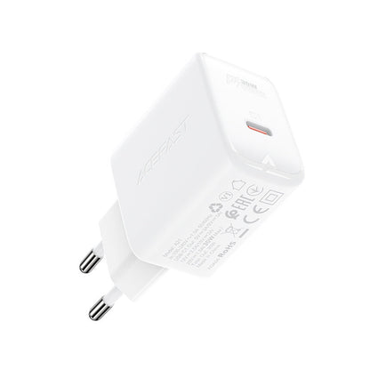 ACEFAST GaN USB-C 30W PD QC 3.0 AFC FCP network charger white – image 4