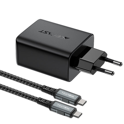ACEFAST 2in1 Charger with USB-C cable + USB-C - HDMI 4K adapter, black – image 3