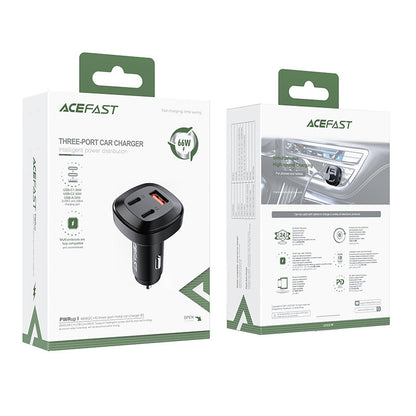 ACEFAST Car charger 66W 2x USB-C USB Power Delivery QC 4.0 black – image 5