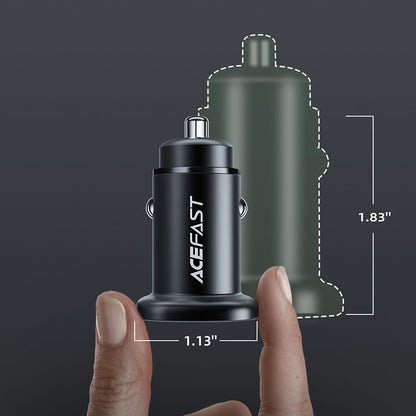 ACEFAST 38W USB-C USB Power Delivery QC 3.0 car charger, black – image 9