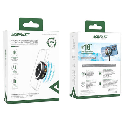 ACEFAST Wireless inductive charger with cooling system, dark gray – image 5