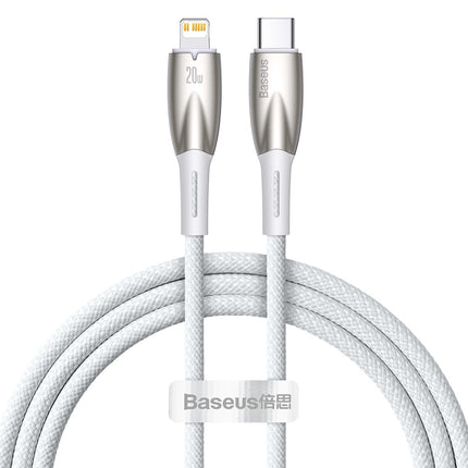 BASEUS Cable for fast charging iPhone USB-C - Lightning 480Mb/s PD 20W 1m white