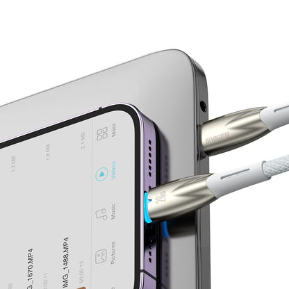 BASEUS Cable for fast charging iPhone USB-C - Lightning 480Mb/s PD 20W 1m white – image 10