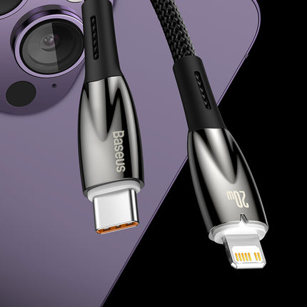 BASEUS Cable for fast charging iPhone USB-C - Lightning 480Mb/s PD 20W 2m black – image 11