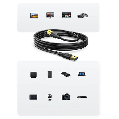 UGREEN USB-A 3.0 5Gb/s cable 0.5m black – image 5