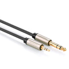 UGREEN TRS audio adapter cable mini jack 3.5mm - jack 6.35mm 2m gray