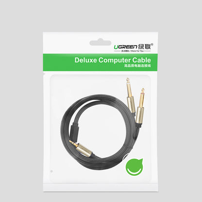 UGREEN Cable audio splitter mini jack 3.5 mm - 2x jack 6.35 mm 1m gray – image 5