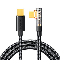 JOYROOM Angled USB-C cable for fast charging and data transfer 100W 1.2m black