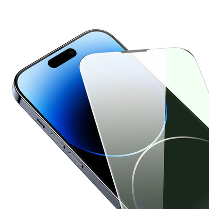 BASEUS Tempered glass for iPhone 14 Pro Max, full screen, 0.3mm Anti Blue Light – image 7