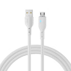 JOYROOM Cable with LED indicator USB - micro USB 2.4A 2m white