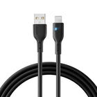 JOYROOM iPhone cable with LED indicator USB - Lightning 2.4A 2m black