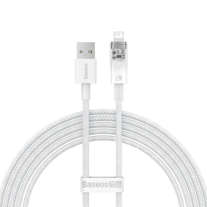 BASEUS Braided cable for iPhone Explorer Series USB - Lightning 2.4A 2m white