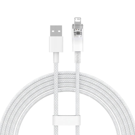 BASEUS Braided cable for iPhone Explorer Series USB - Lightning 2.4A 2m white – image 2