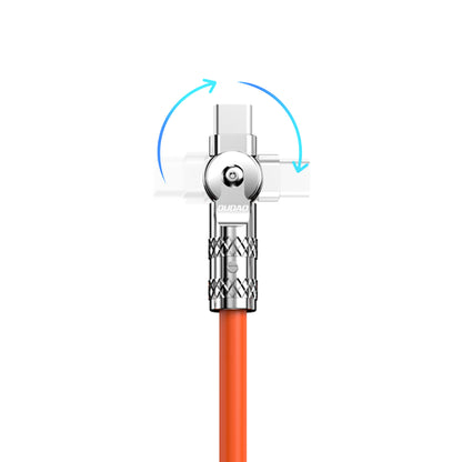 DUDAO Strong angled cable for iPhone USB-C - Lightning 30W 1m 180 rotation orange – image 4