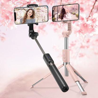 SPIGEN 2in1 Telescopic Selfie Stick with remote control and tripod, black phone stand – image 2
