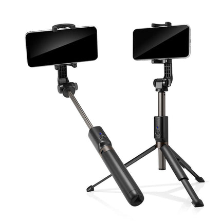 SPIGEN 2in1 Telescopic Selfie Stick with remote control and tripod, black phone stand – image 4