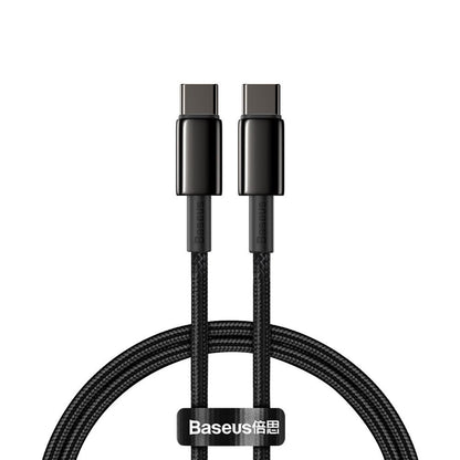 BASEUS USB-C fast charging cable Power Delivery PD QC 100W 5A 1m black