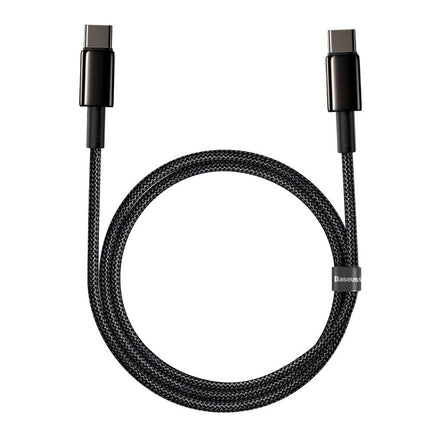 BASEUS USB-C fast charging cable Power Delivery PD QC 100W 5A 1m black – image 2