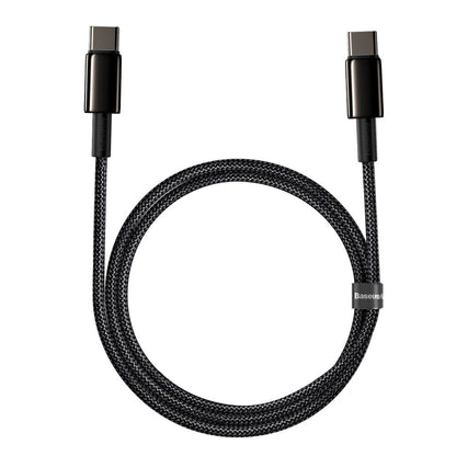 BASEUS USB-C fast charging cable Power Delivery PD QC 100W 5A 1m black – image 2