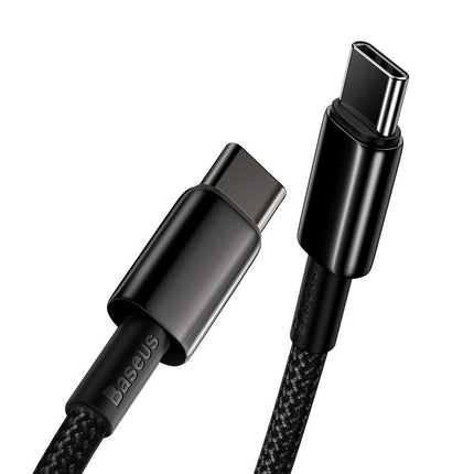 BASEUS USB-C fast charging cable Power Delivery PD QC 100W 5A 1m black – image 4