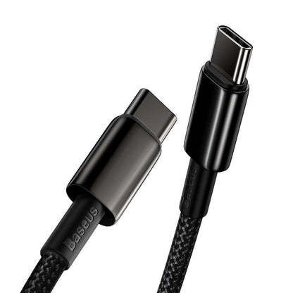 BASEUS USB-C fast charging cable Power Delivery PD QC 100W 5A 1m black – image 4