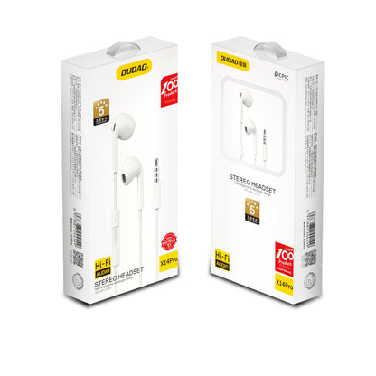 DUDAO In-ear wired headphones with a 3.5mm minijack connector, white – image 5