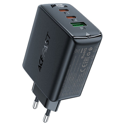 ACEFAST GaN fast charger 2x USB-C USB-A PPS PD QC4+ 65W black
