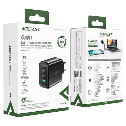 ACEFAST GaN fast charger 2x USB-C USB-A PPS PD QC4+ 65W black – image 9