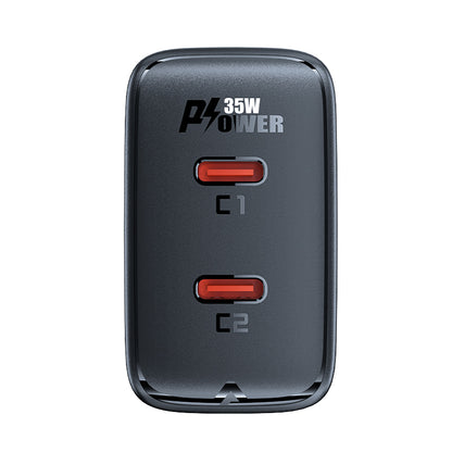 ACEFAST GaN 35W PD 2x USB-C fast charger, black – image 4