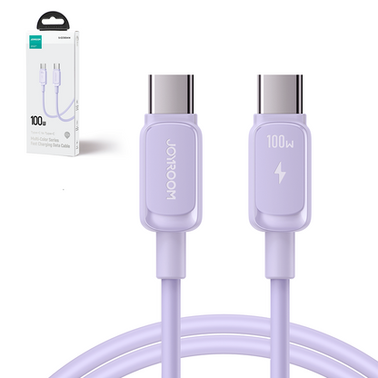 JOYROOM USB-C - USB-C cable 100W 1.2m purple – image 2