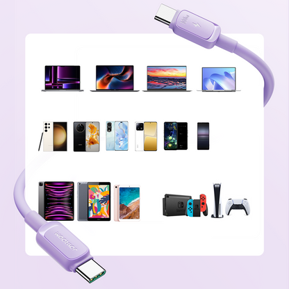JOYROOM USB-C - USB-C cable 100W 1.2m purple – image 6