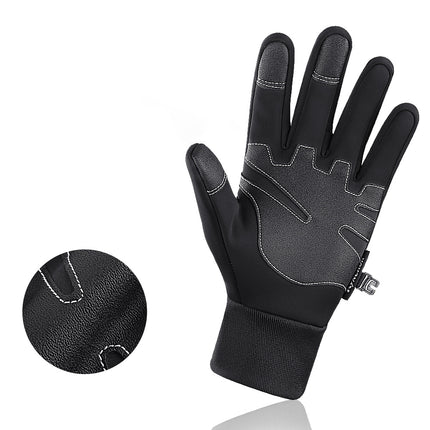 HURTEL Insulated, anti-slip sports gloves for the phone, size: XL black – image 4