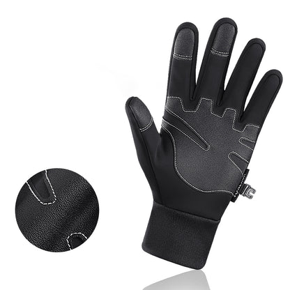 HURTEL Insulated, anti-slip sports gloves for the phone, size: XL black – image 4