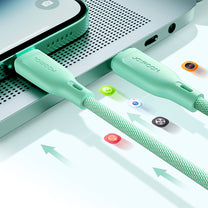 JOYROOM Cable for iPhone Multi-Color Series USB-A - Lightning 3A 1m green – image 10