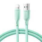 JOYROOM Cable for iPhone Multi-Color Series USB-A - Lightning 3A 1m green