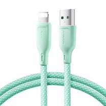 JOYROOM Cable for iPhone Multi-Color Series USB-A - Lightning 3A 1m green