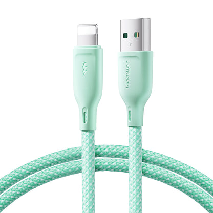 JOYROOM Cable for iPhone Multi-Color Series USB-A - Lightning 3A 1m green