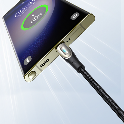 JOYROOM Pioneer Series USB-A - USB-C braided cable 100W 1.2m black – image 12