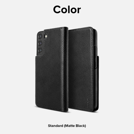 Ringke Leather case with flap for Galaxy S22+ Folio Signature black – image 6