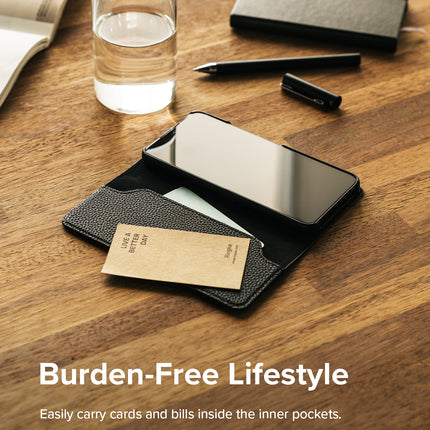 Ringke Leather case with flap for Galaxy S22+ Folio Signature black – image 9
