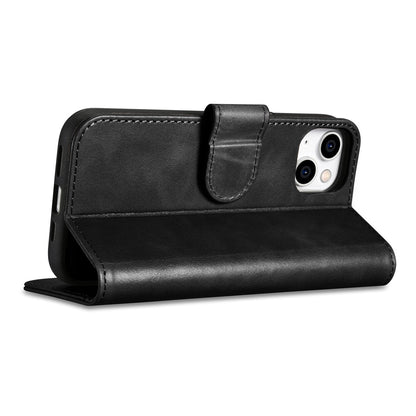 ICARER 2in1 Case Leather Flip Cover iPhone 14 Plus Anti-RFID Oil Wax Wallet Case Black – image 8
