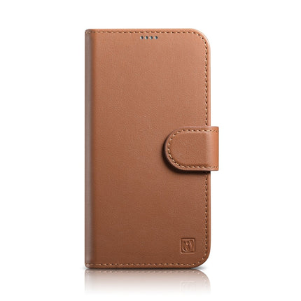 ICARER 2in1 Leather Flip Cover iPhone 14 Anti-RFID Wallet Case Brown – image 2