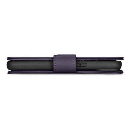 ICARER 2in1 Leather Flip Cover iPhone 14 Pro Anti-RFID Wallet Case Dark Purple – image 4