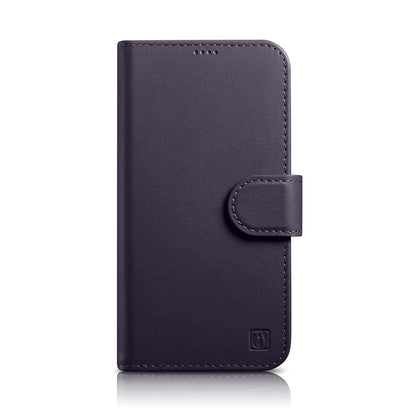 ICARER 2in1 Leather Flip Cover iPhone 14 Plus Anti-RFID Wallet Case Dark Purple – image 2