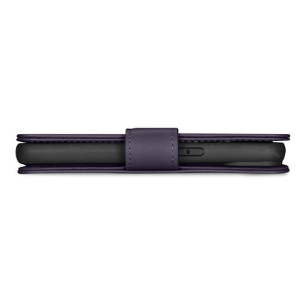 ICARER 2in1 Leather Flip Cover iPhone 14 Plus Anti-RFID Wallet Case Dark Purple – image 4