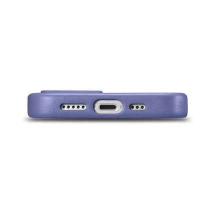 ICARER Natural leather case cover for iPhone 14 Plus MagSafe Case Leather light purple – image 4