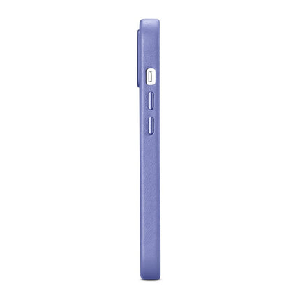 ICARER Natural leather case cover for iPhone 14 Plus MagSafe Case Leather light purple – image 6