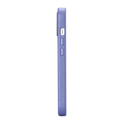 ICARER Natural leather case cover for iPhone 14 Plus MagSafe Case Leather light purple – image 6