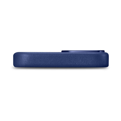 ICARER Natural leather case cover for iPhone 14 Plus MagSafe Case Leather blue – image 5