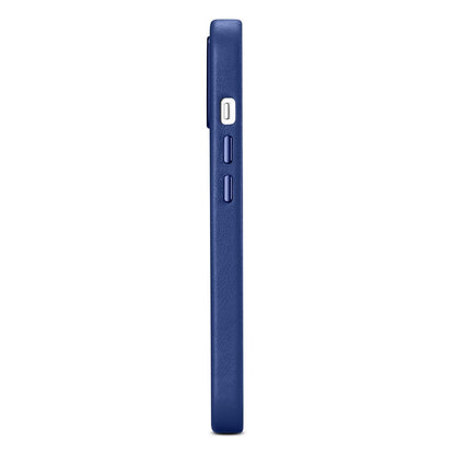 ICARER Natural leather case cover for iPhone 14 Plus MagSafe Case Leather blue – image 6